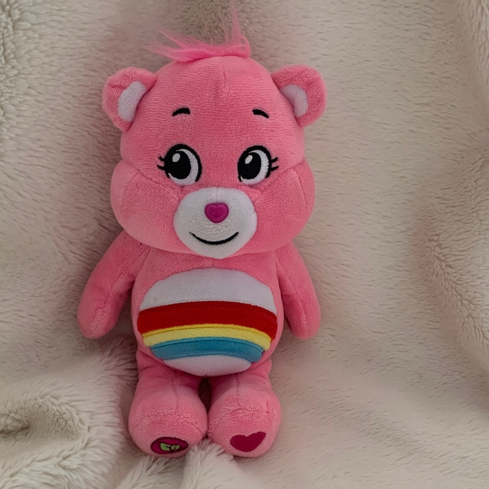 Care Bears Pink Plush with Rainbow Belly